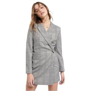 BNWT Topshop Black & White Check Blazer Dress